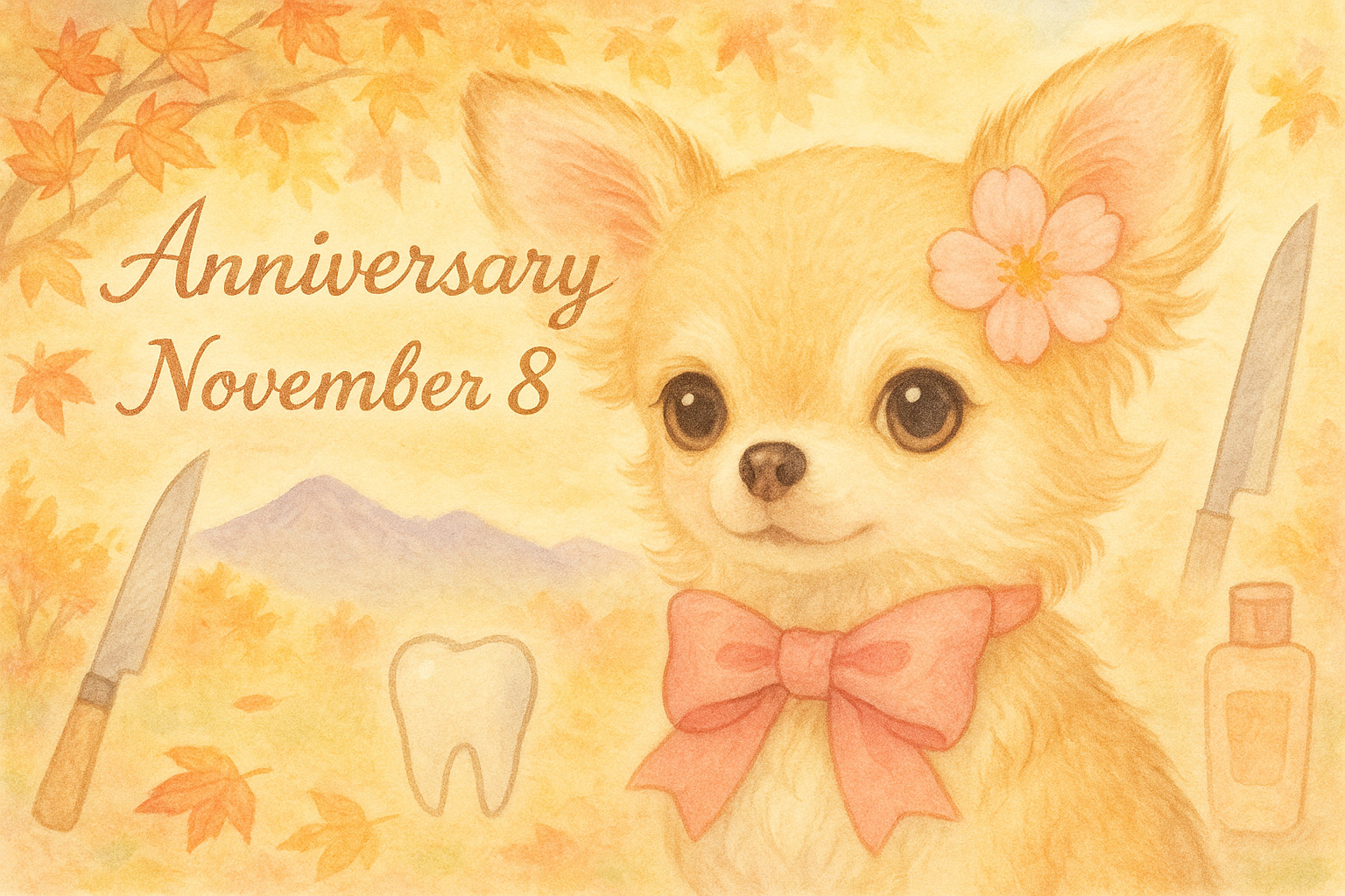 11月8日の記念日のイメージイラスト