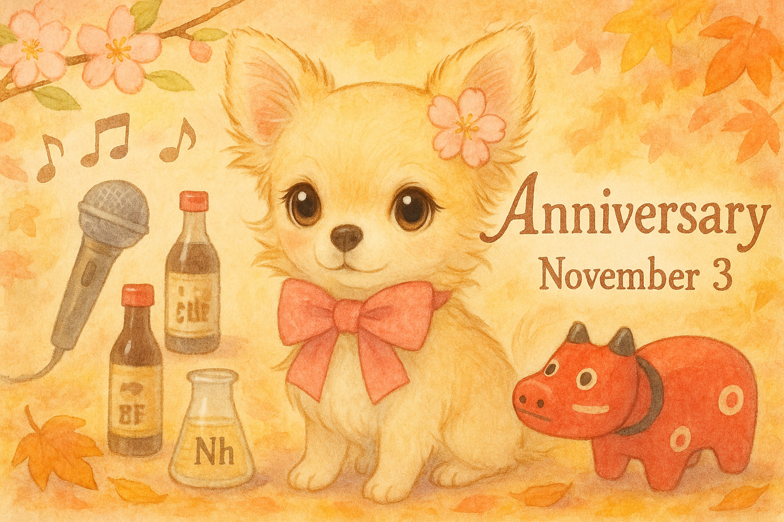 11月3日の記念日のイメージイラスト