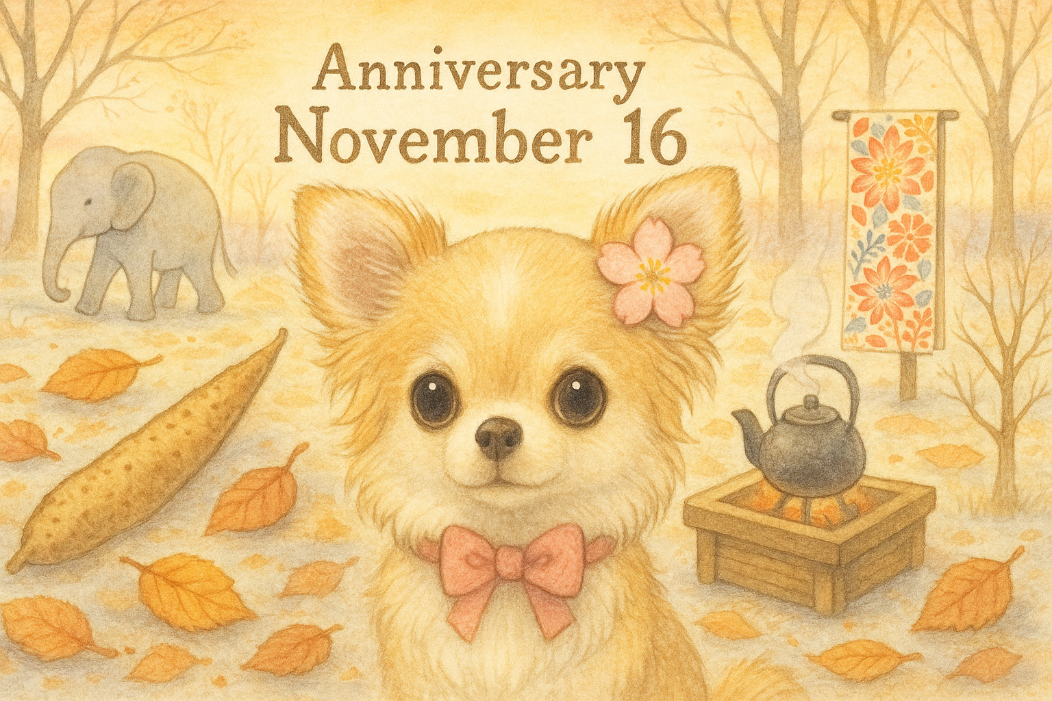 11月16日の記念日のイメージイラスト