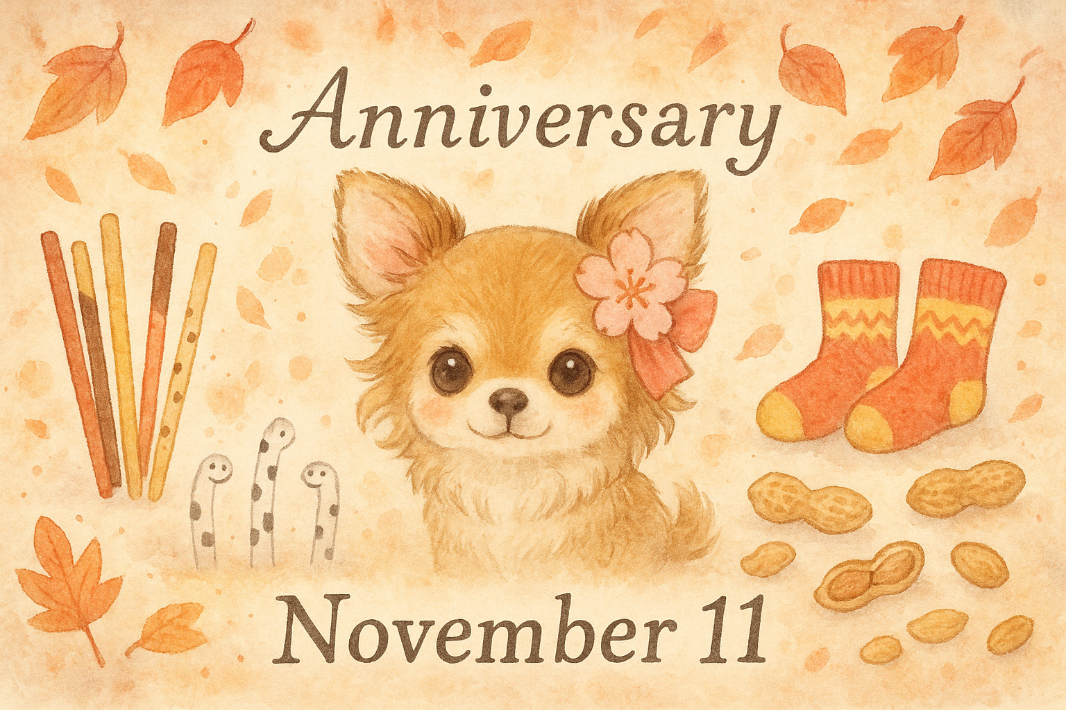 11月11日の記念日のイメージイラスト