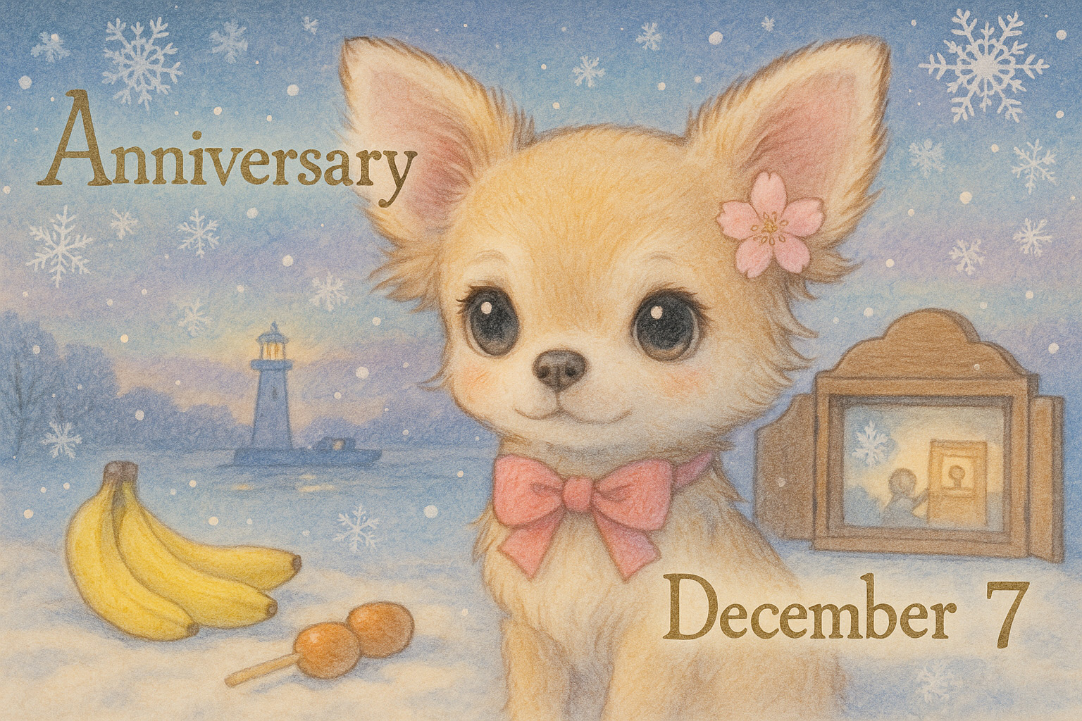 12月7日の記念日のイメージイラスト