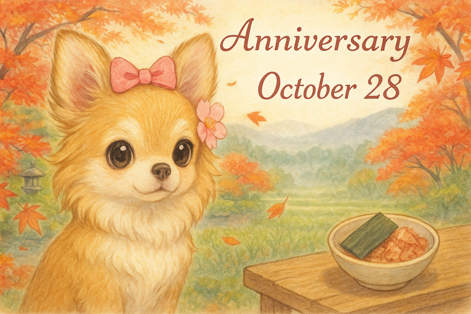 10月28日の記念日のイメージイラスト