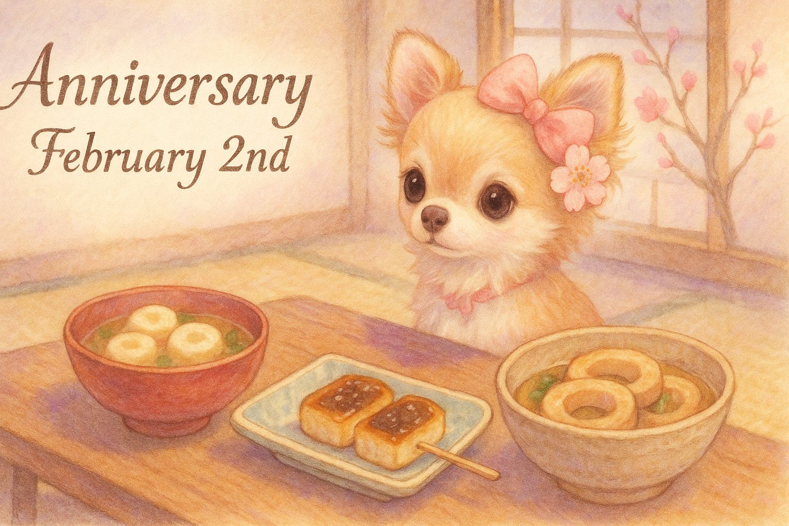 2月2日の記念日のイメージイラスト