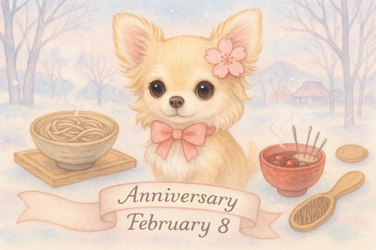 2月8日の記念日のイメージイラスト