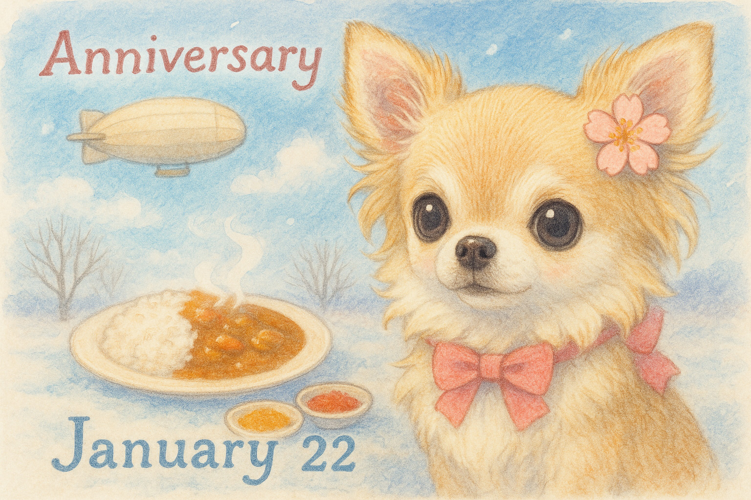 1月22日の記念日のイメージイラスト