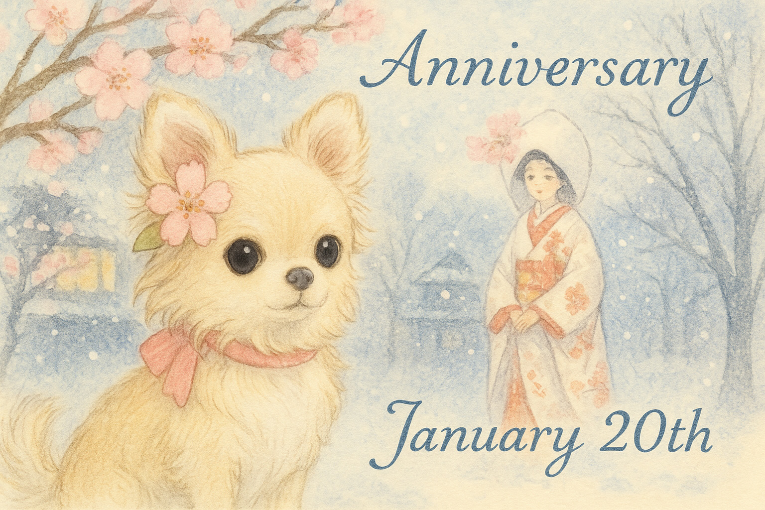 1月20日の記念日のイメージイラスト