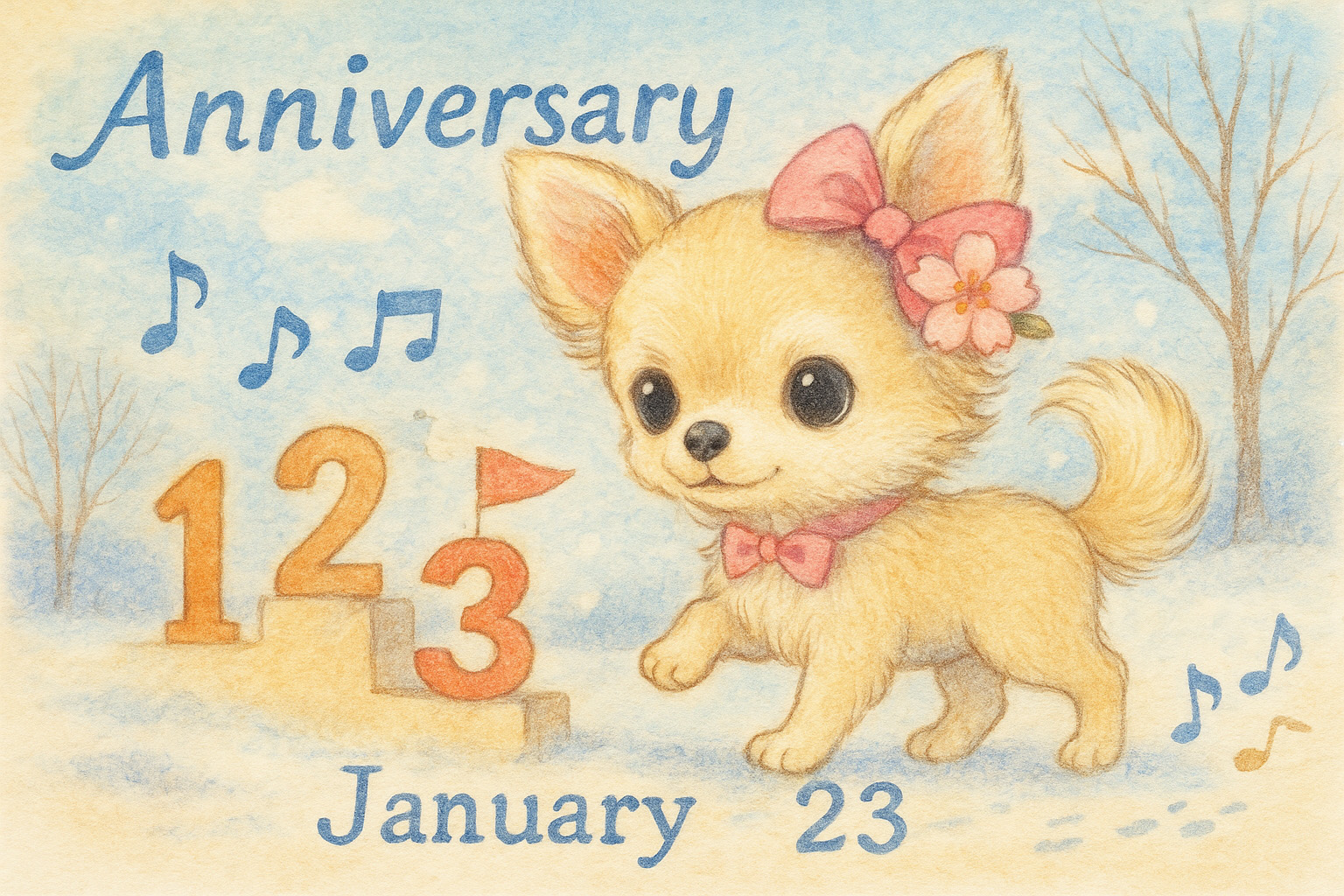 1月23日の記念日のイメージイラスト