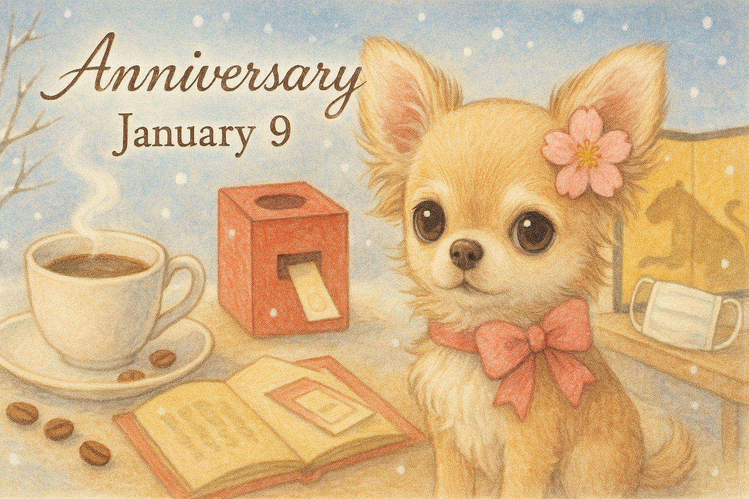 1月9日の記念日のイメージイラスト