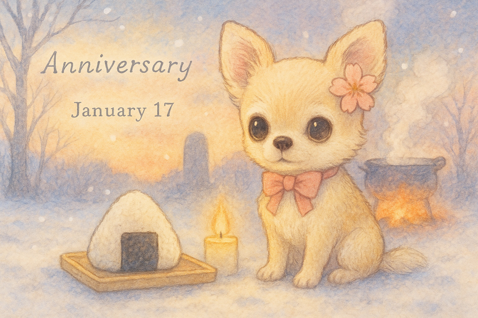 1月17日の記念日のイメージイラスト