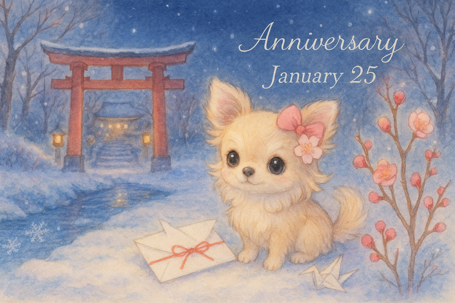 1月25日の記念日のイメージイラスト