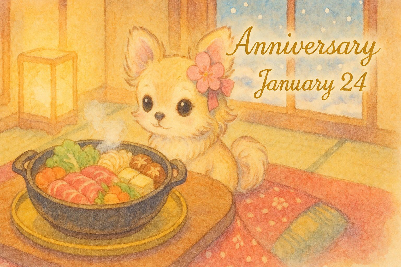 1月24日の記念日のイメージイラスト