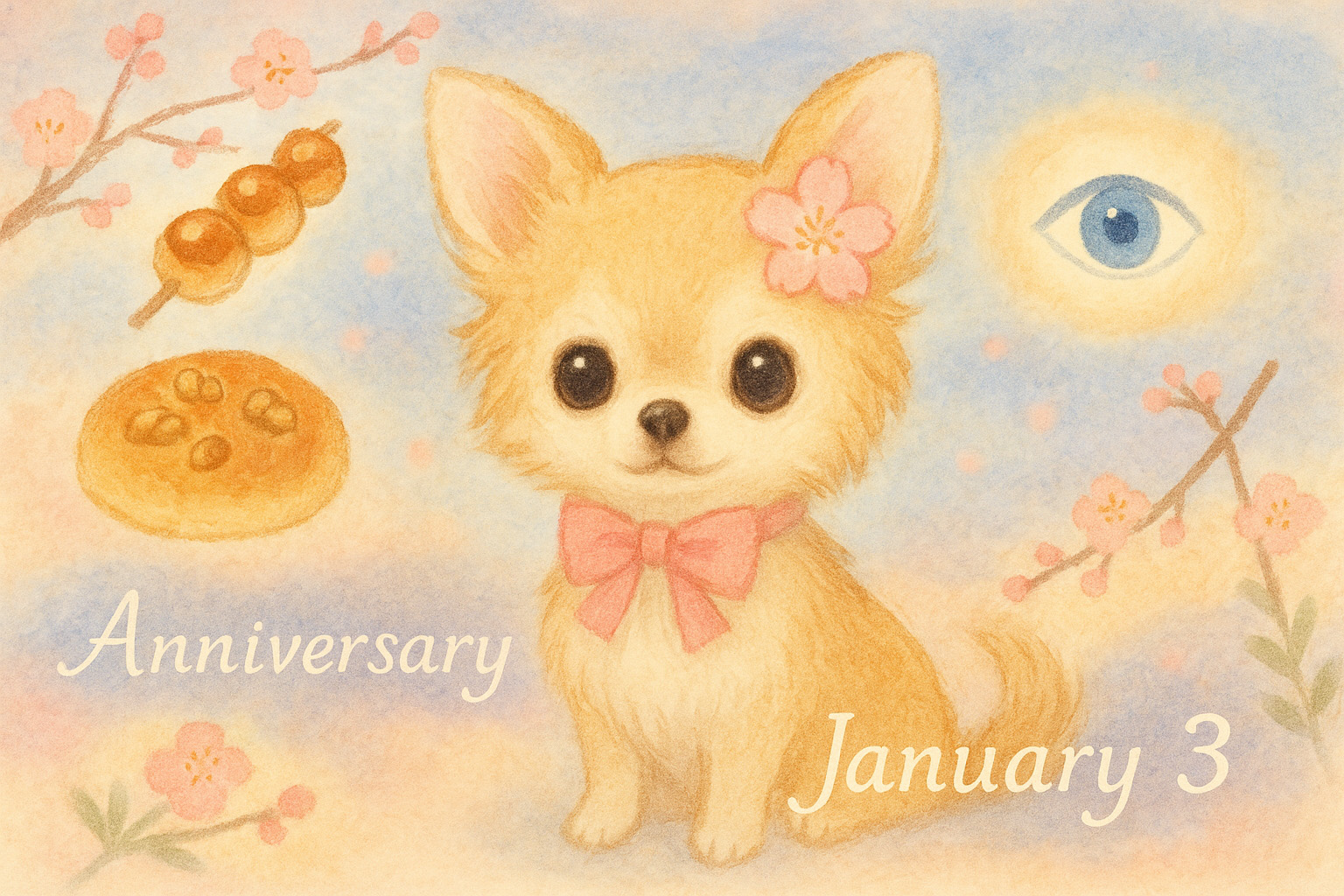 1月3日の記念日のイメージイラスト