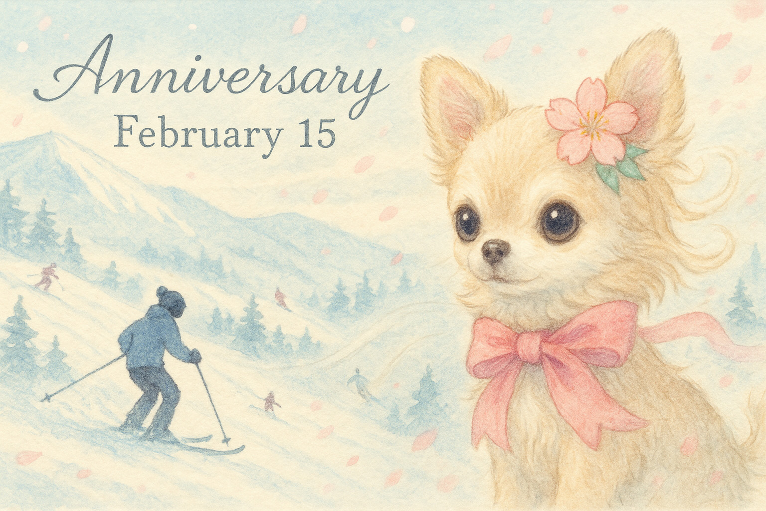 2月15日の記念日のイメージイラスト