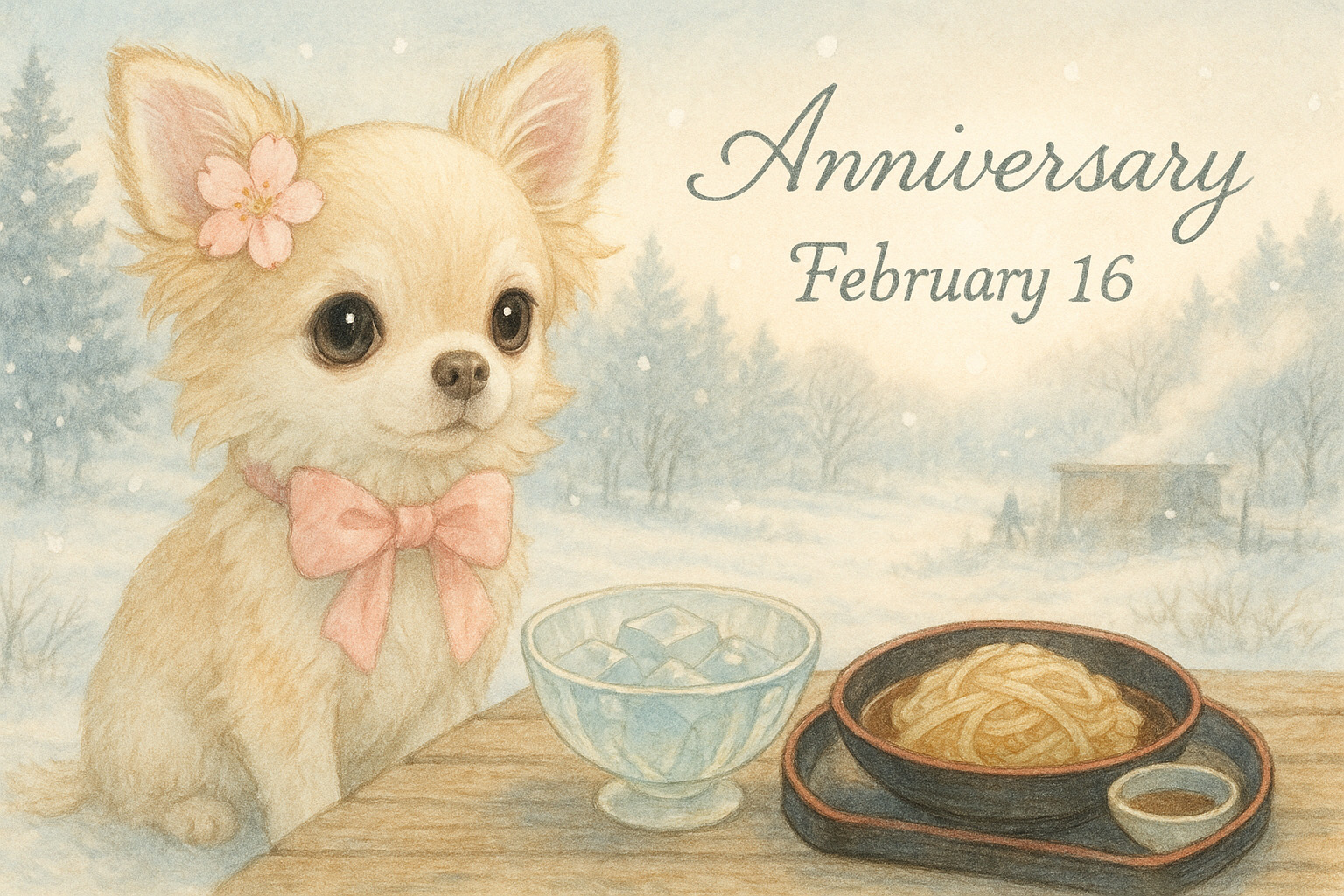 2月16日の記念日のイメージイラスト