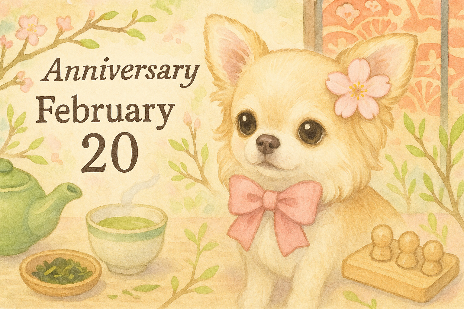 2月20日の記念日のイメージイラスト