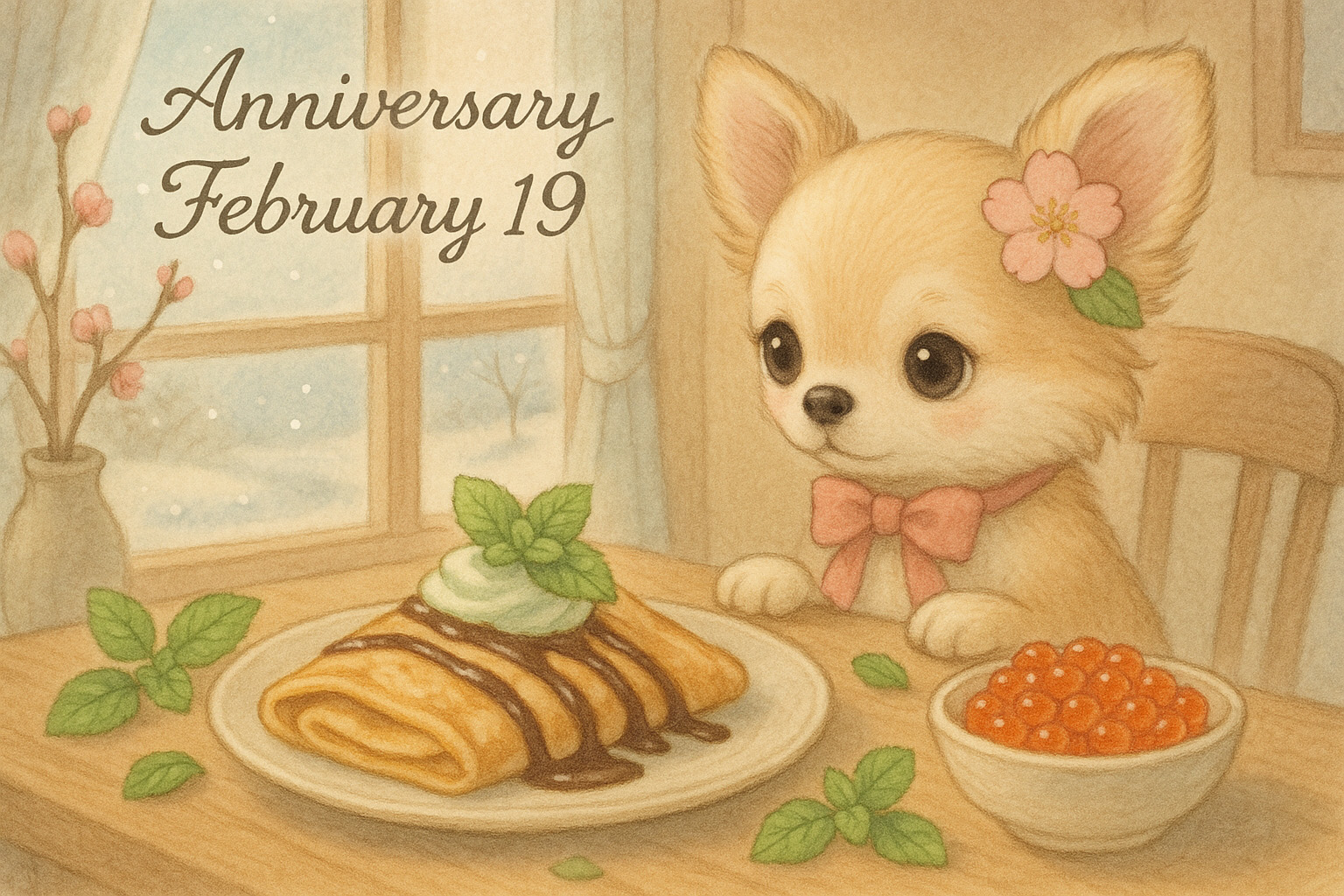 2月19日の記念日のイメージイラスト