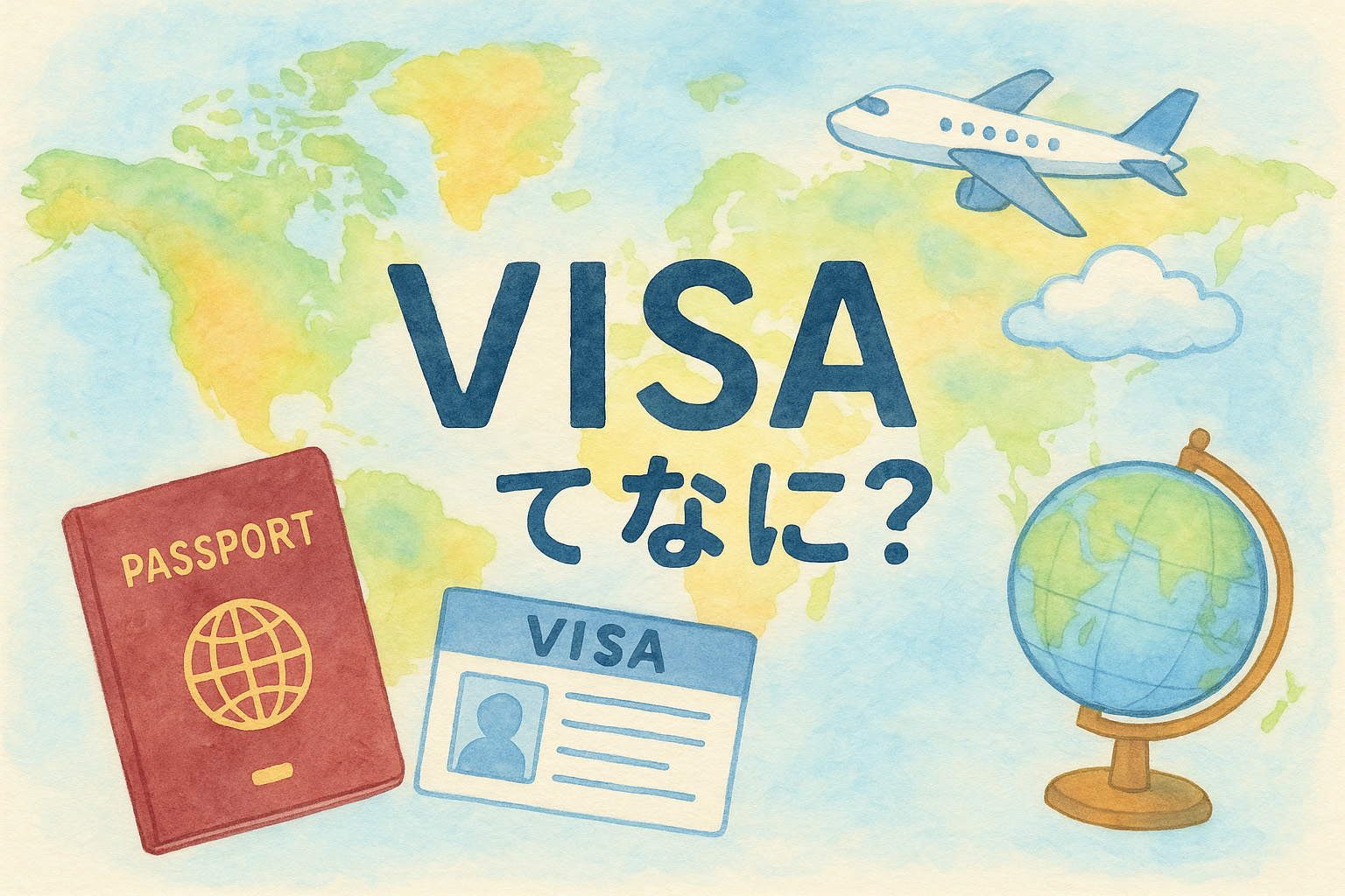 ビザに関するイメージイラスト