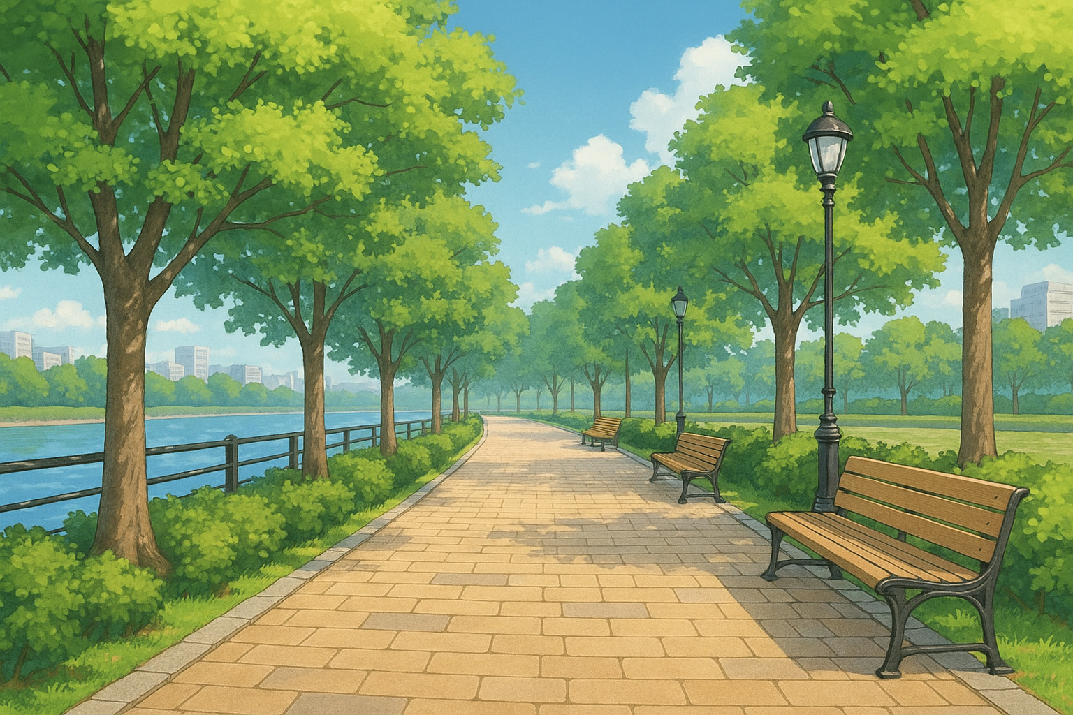 プロムナードをイメージしたイラスト