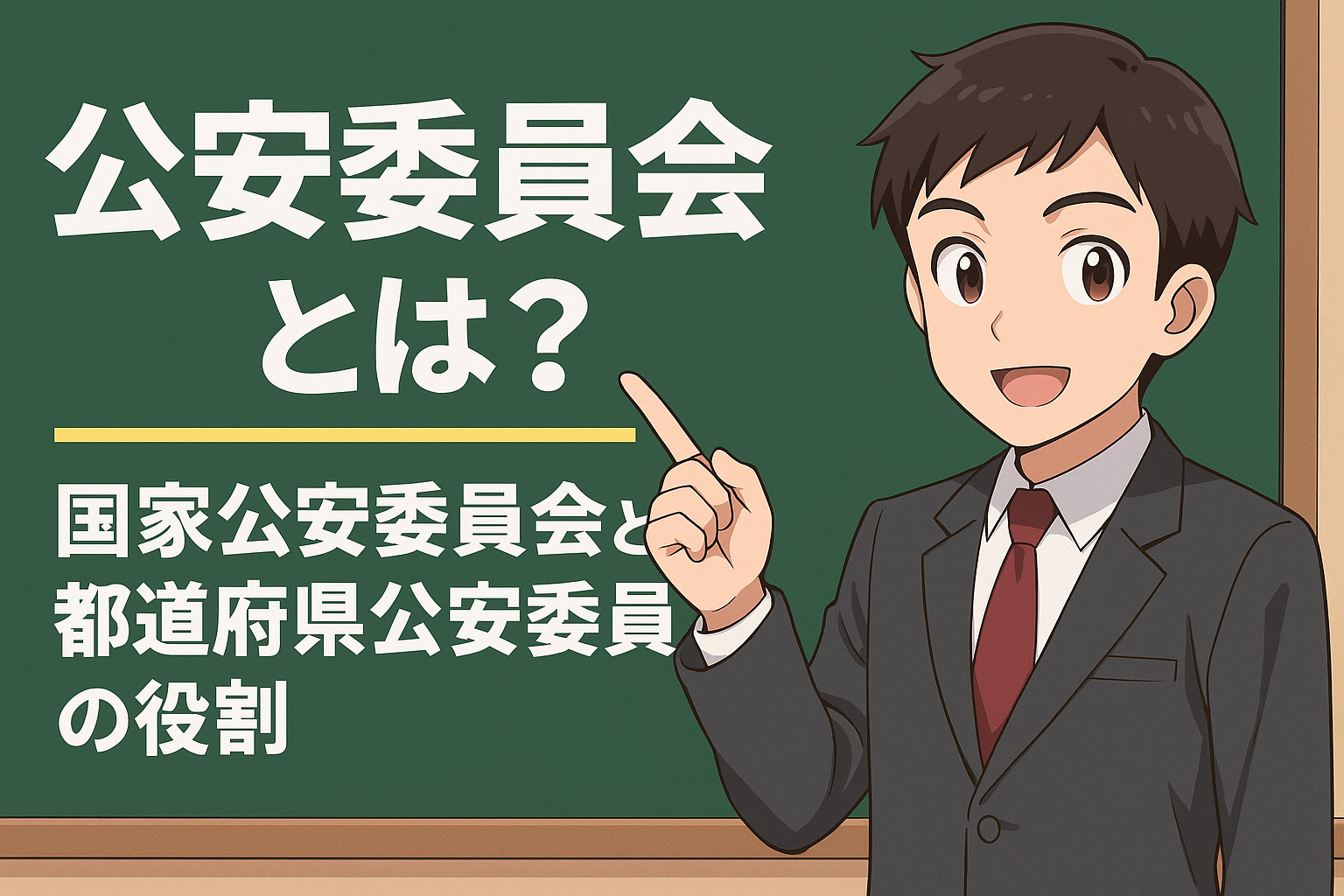 公安委員会とはなにかを説明するイメージのイラスト