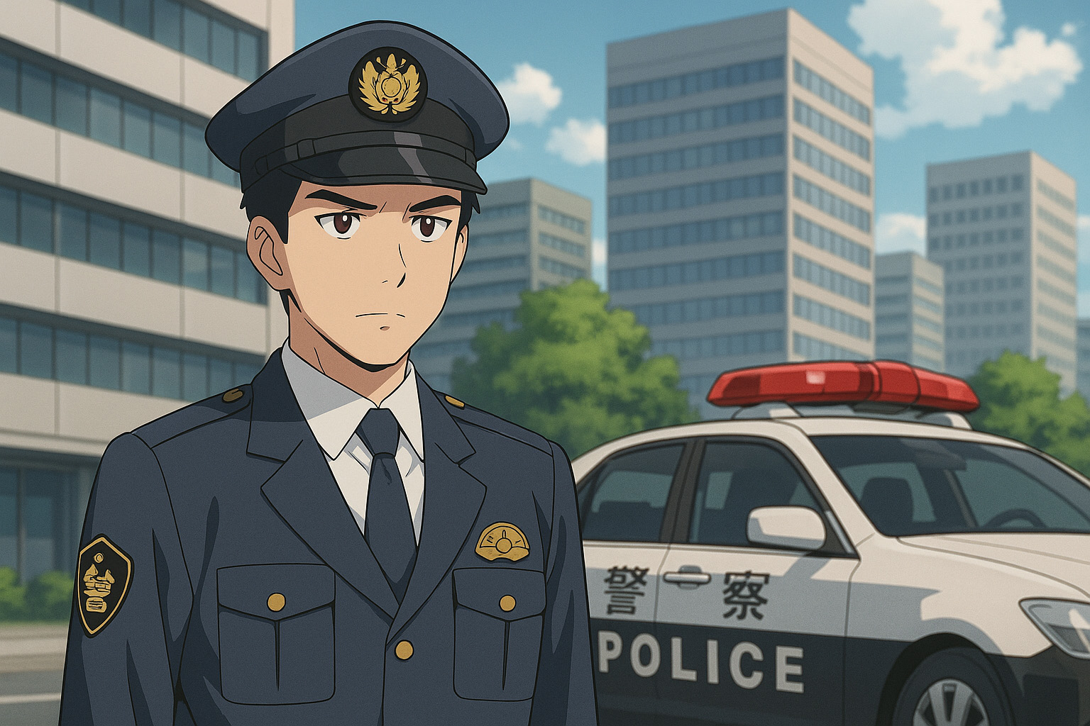 公安警察のイメージイラスト