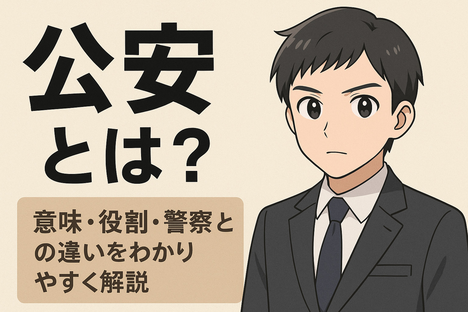 公安とはなにかを説明するイメージのイラスト