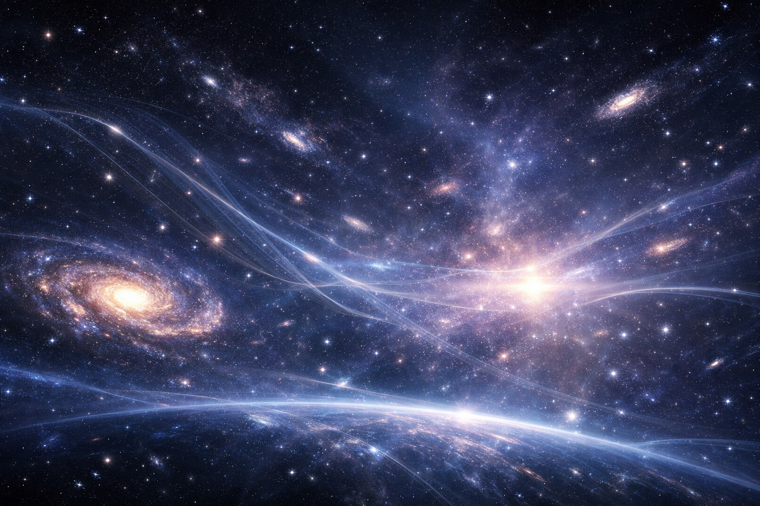 ダークエネルギーをイメージしたイラスト