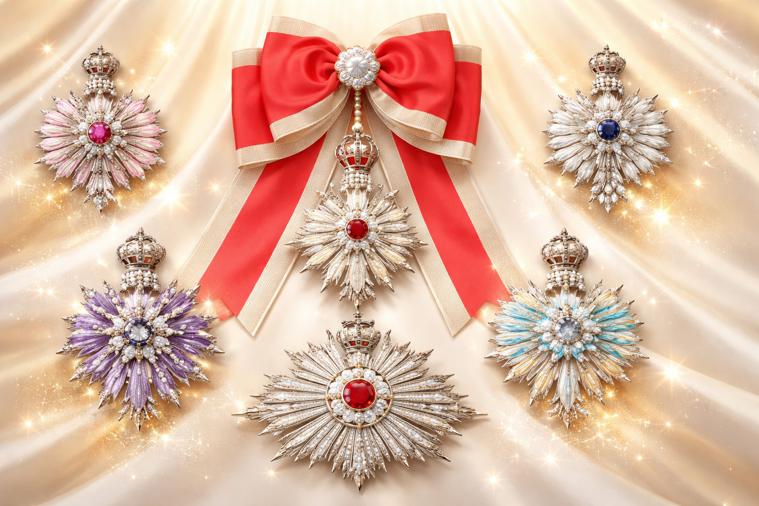 宝冠章をイメージした生成画像