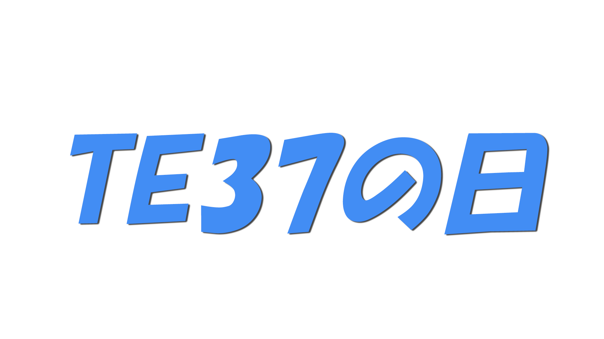 TE37の日の文字