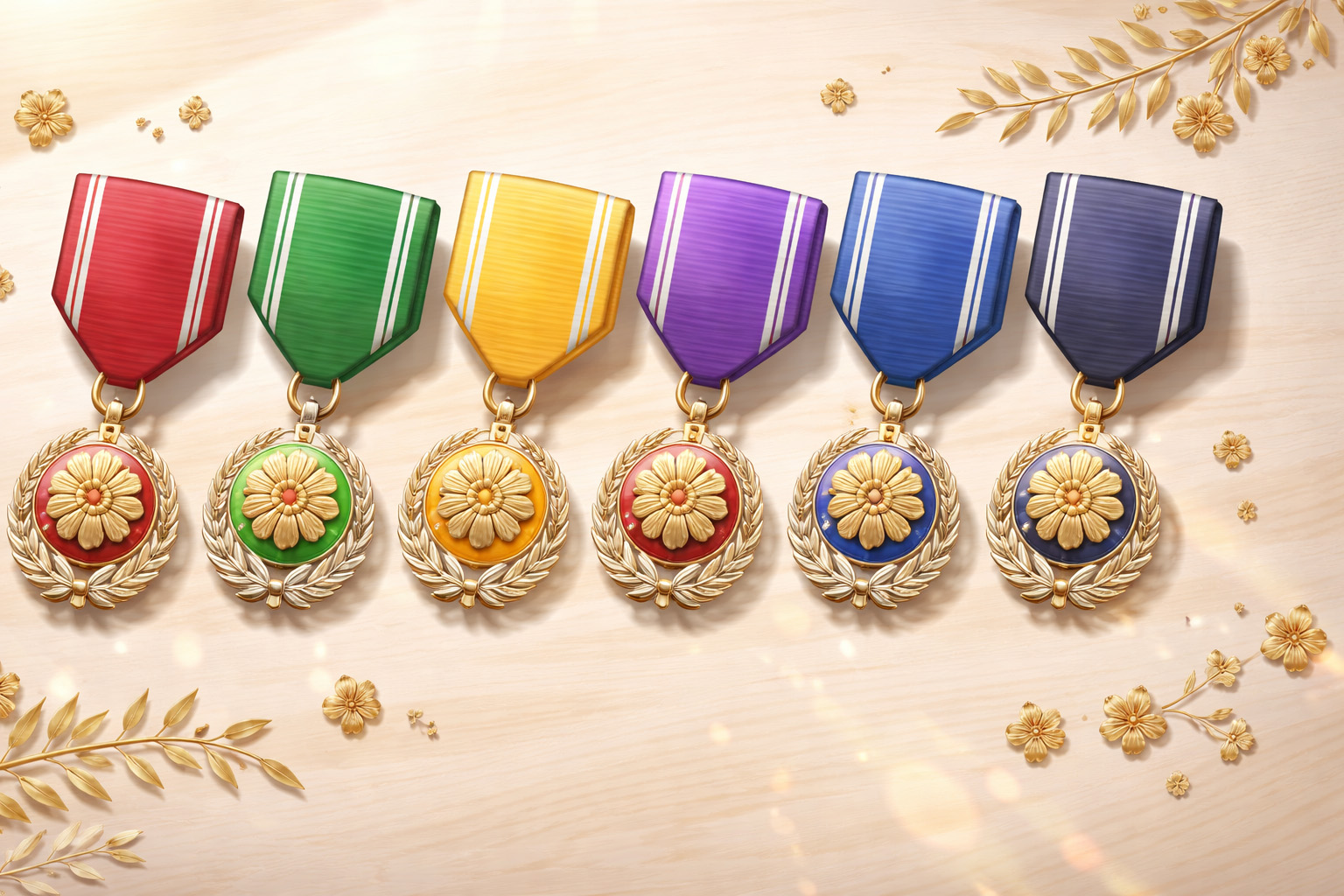 褒章をイメージした生成画像